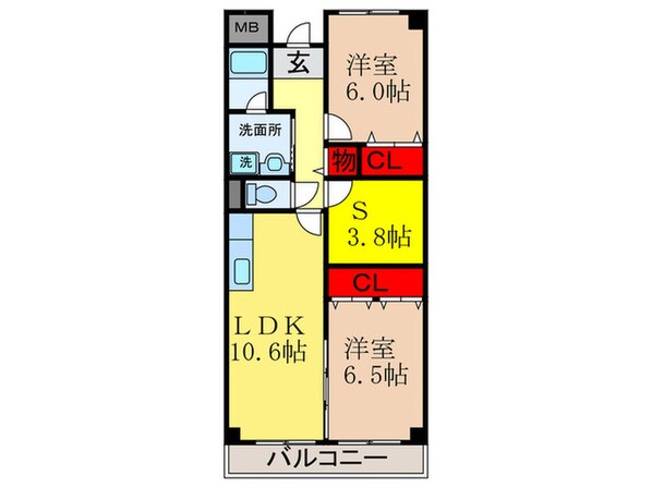 バルカポンテの物件間取画像